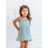 Juliette Seersucker Tank Dress - Laguna Gingham