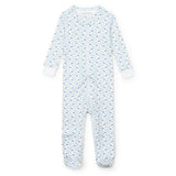 Parker Girls' Zipper Pajama - Tennis Match Pink