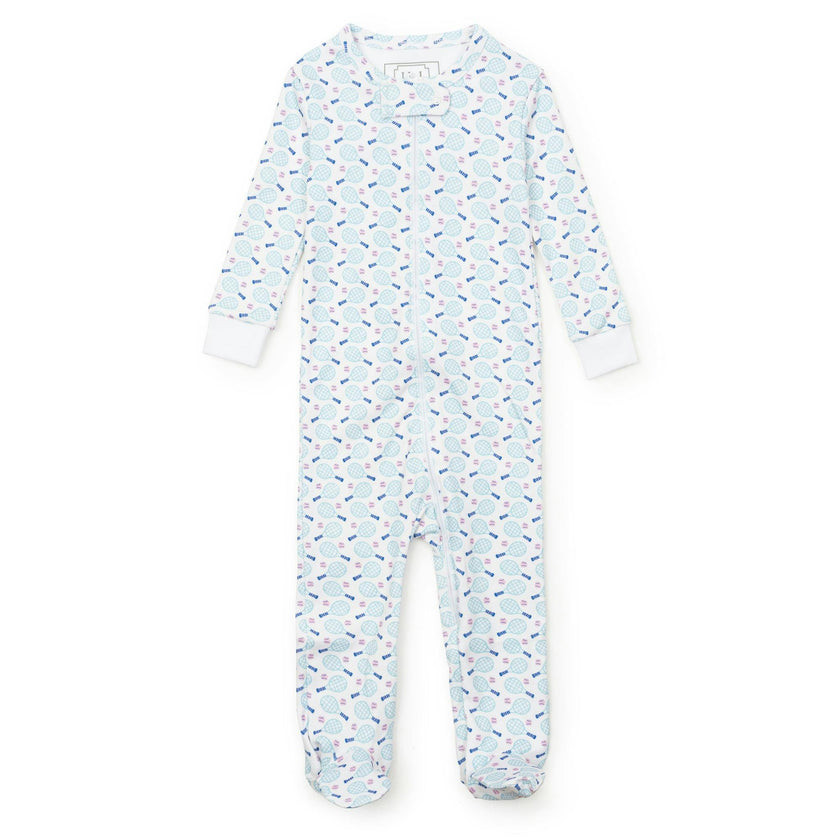 Parker Girls' Zipper Pajama - Tennis Match Pink
