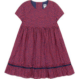 Iris Cap Sleeve Party Dress, Red