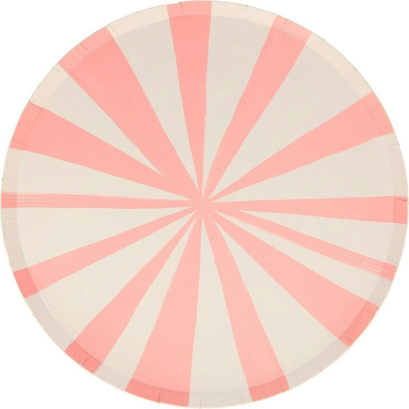 Pink Stripe Side Plates