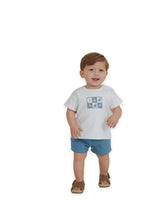 Woven Denim Short Set
