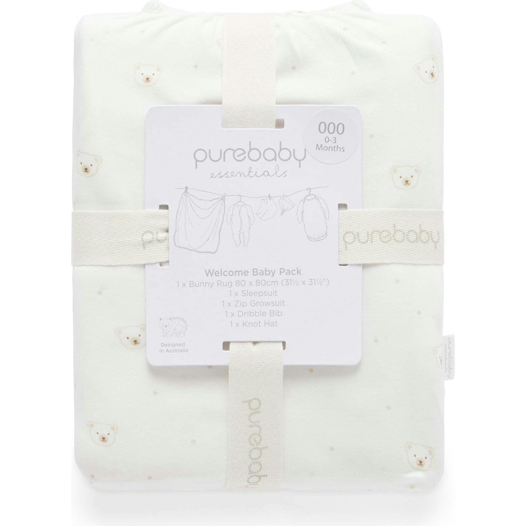 Welcome Baby Pack Vanilla Bear