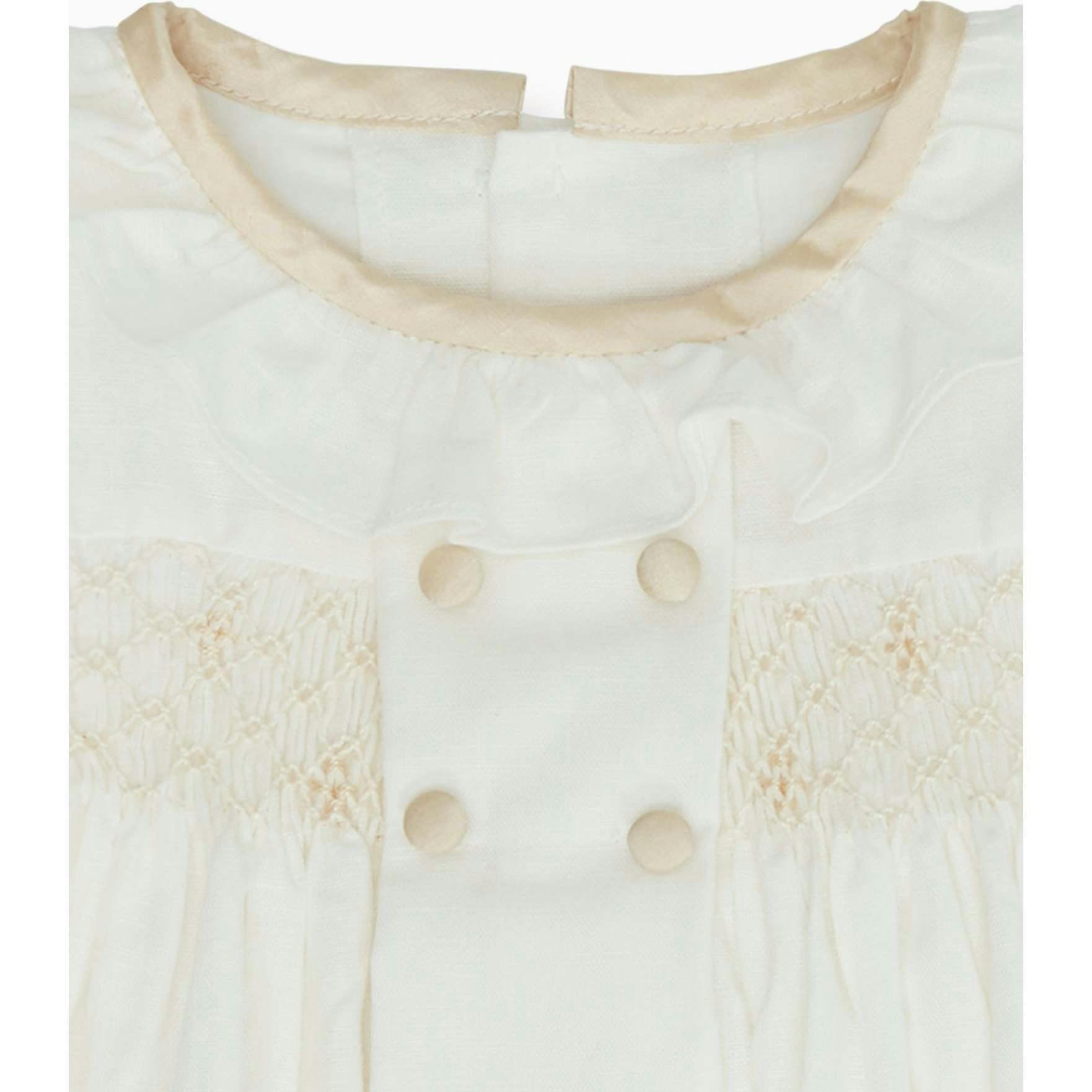 Ivory Santina Smock Ceremony Baby Girl Set