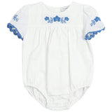 Criss Cross Flower Embroidered Bubble