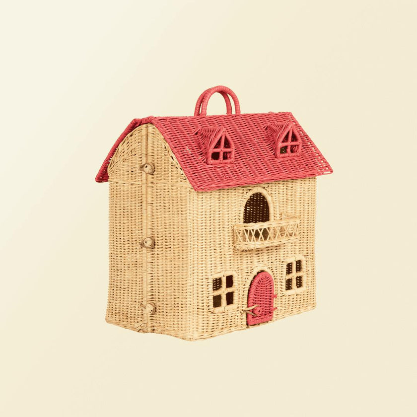 Handcrafted - Amy Dollhouse Tote - Rattan Wicker