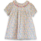 Toddler Emily dress with Lace trim | Yellow Petal Confetti