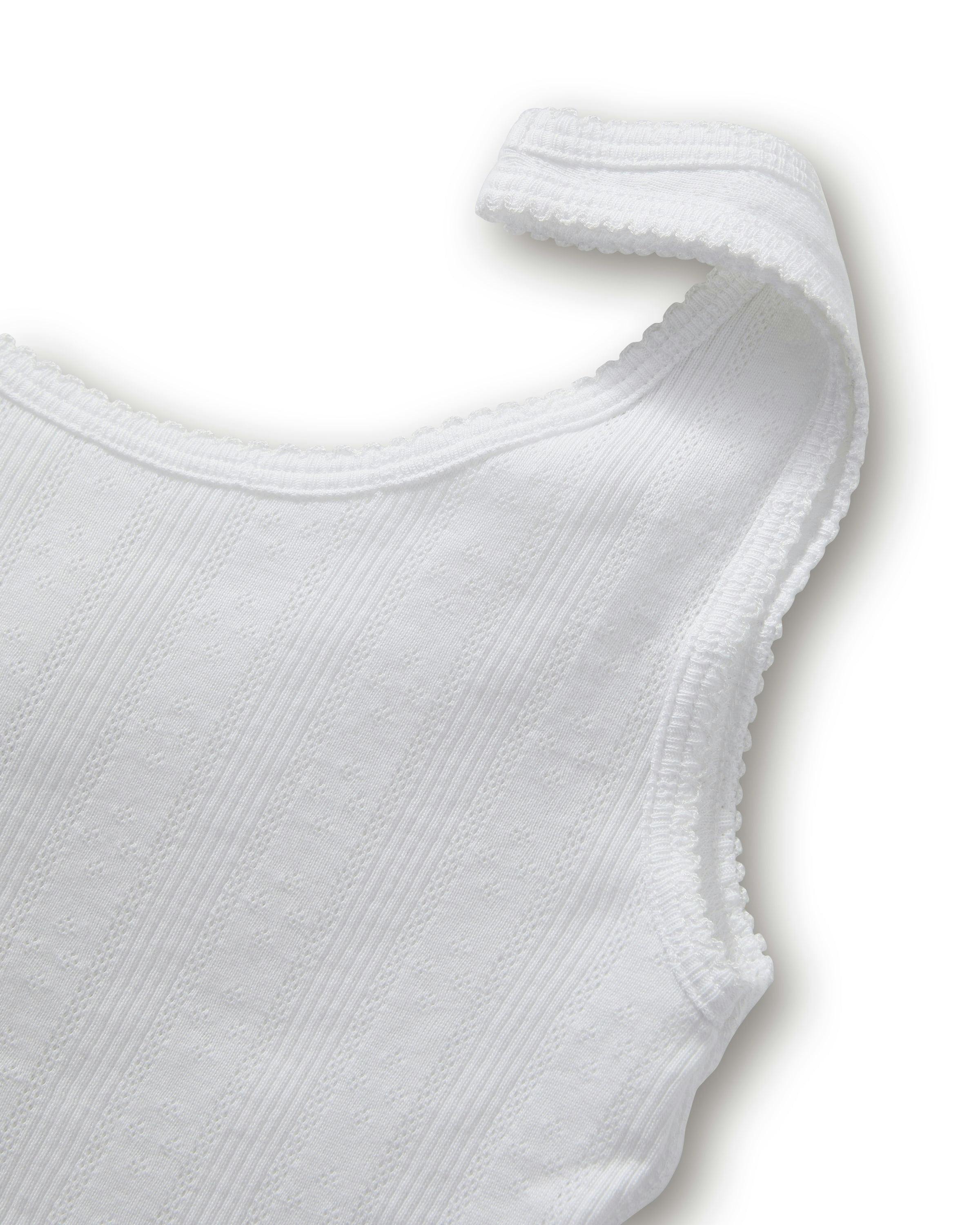 Women's Pointelle Tank in White
