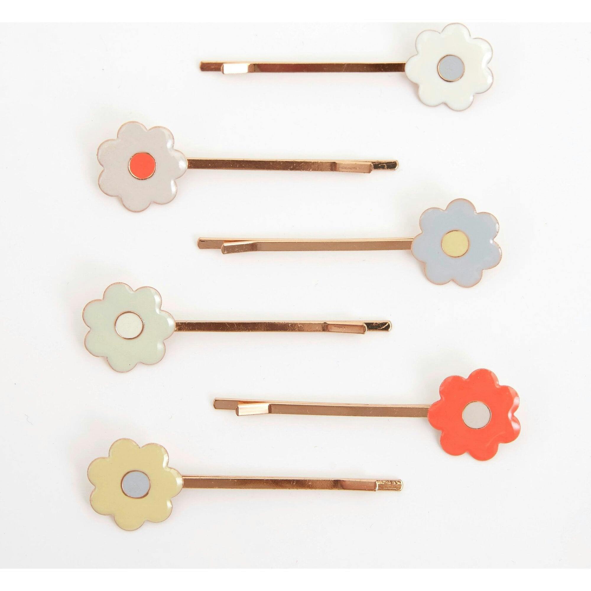 Daisy Enamel Hair Slides
