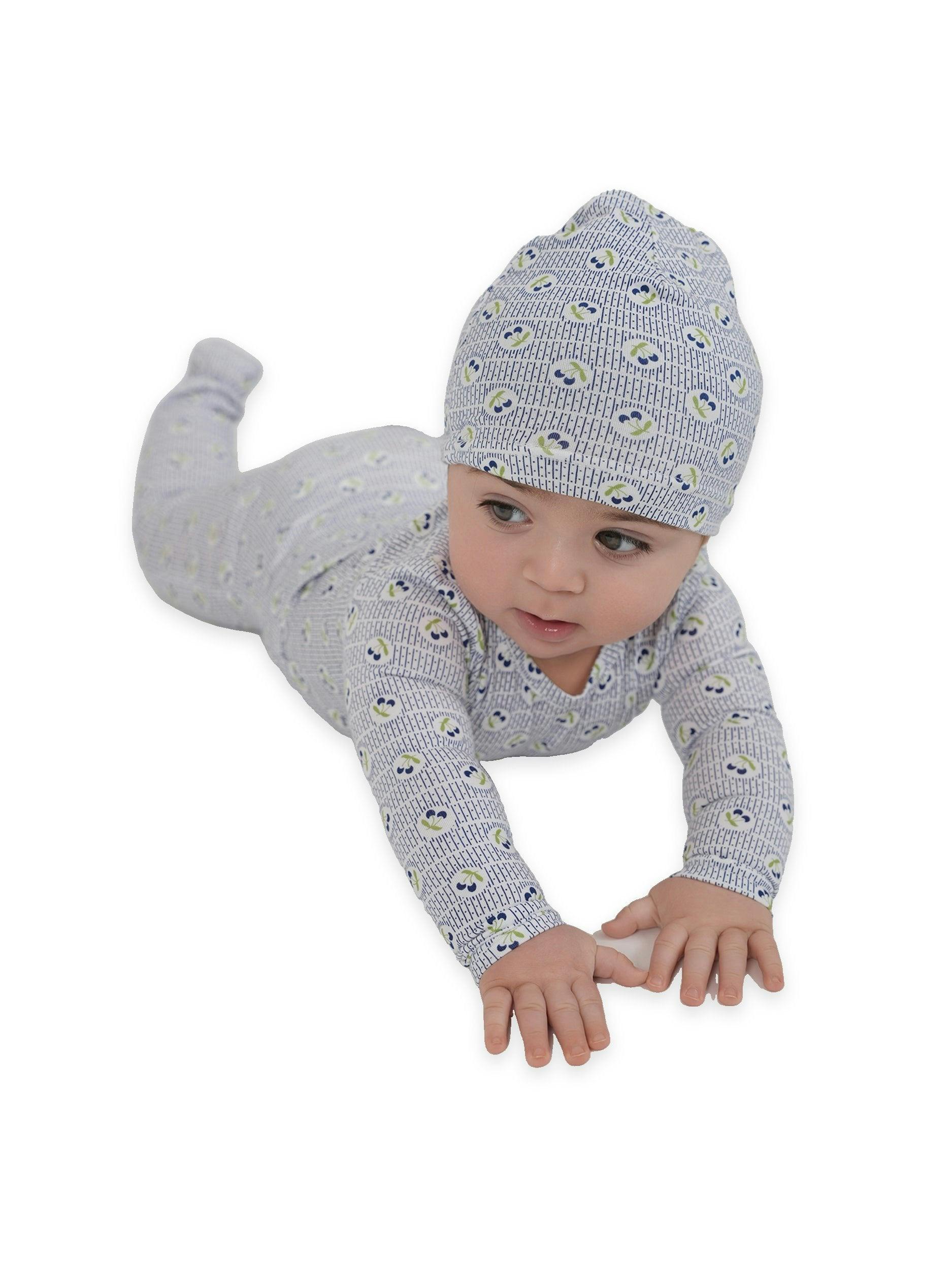 Cherry Print Dotted Onesie