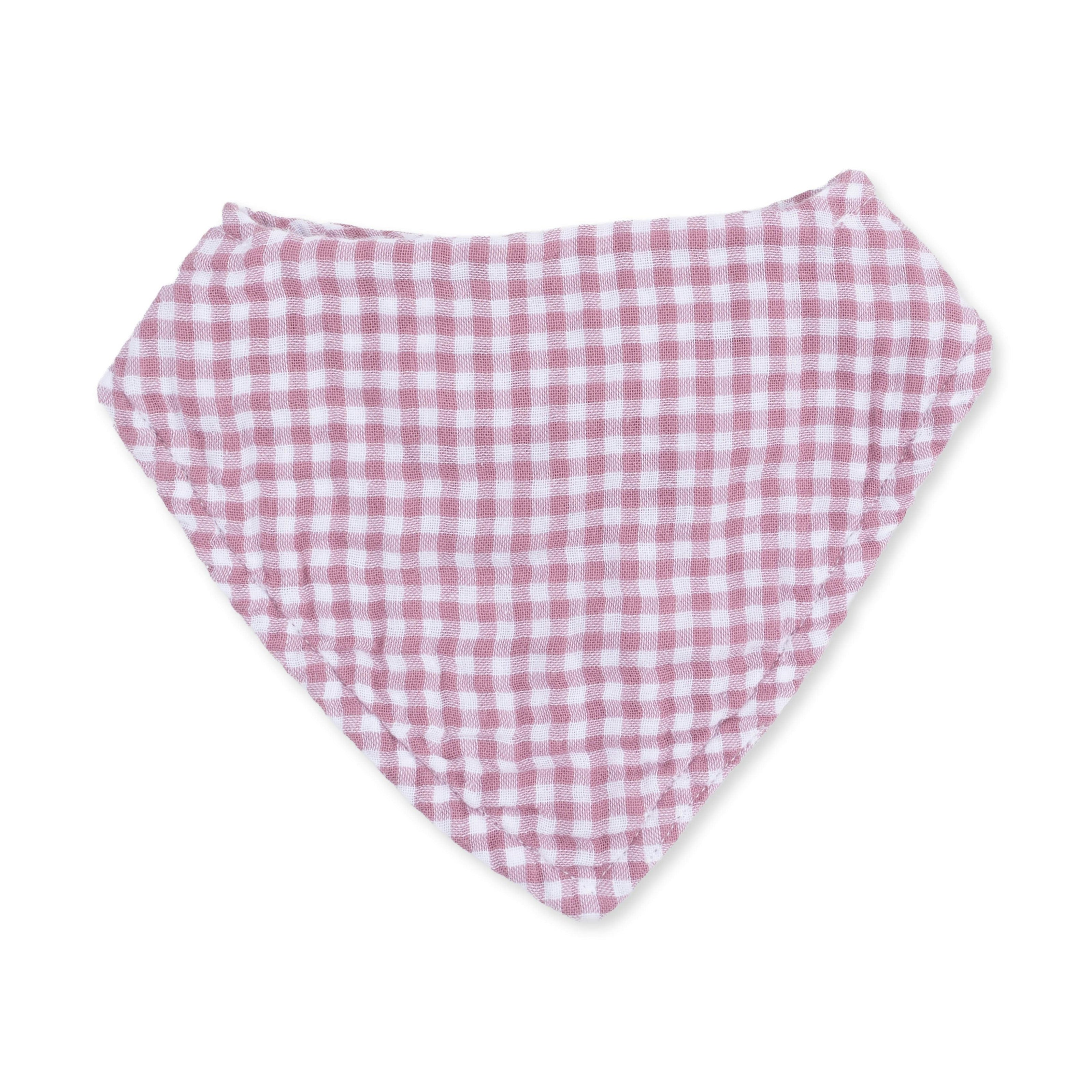 Berry Gingham - Bandana Bib