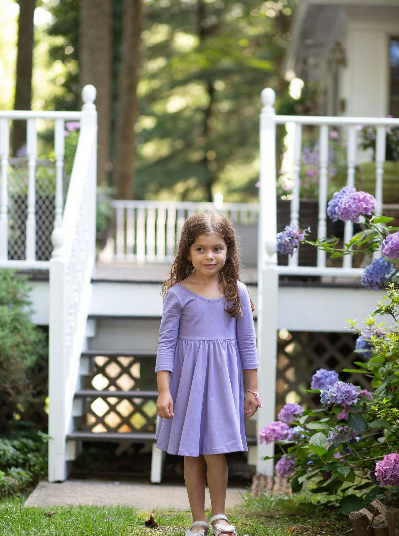 Twirly Dress in Purple