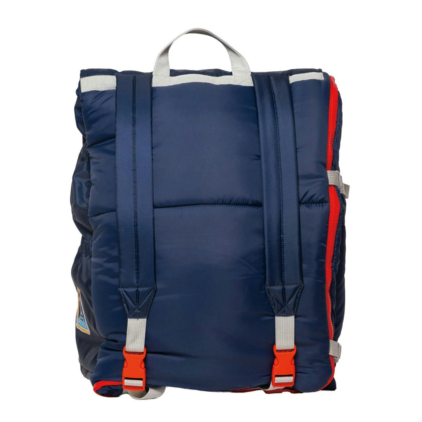 Sleep-N-Pack™ – Big Kid Size | NASA Official Logo & Patches | 2-in-1 Backpack & Sleeping Bag with Cozy Fleece Liner - NAVY