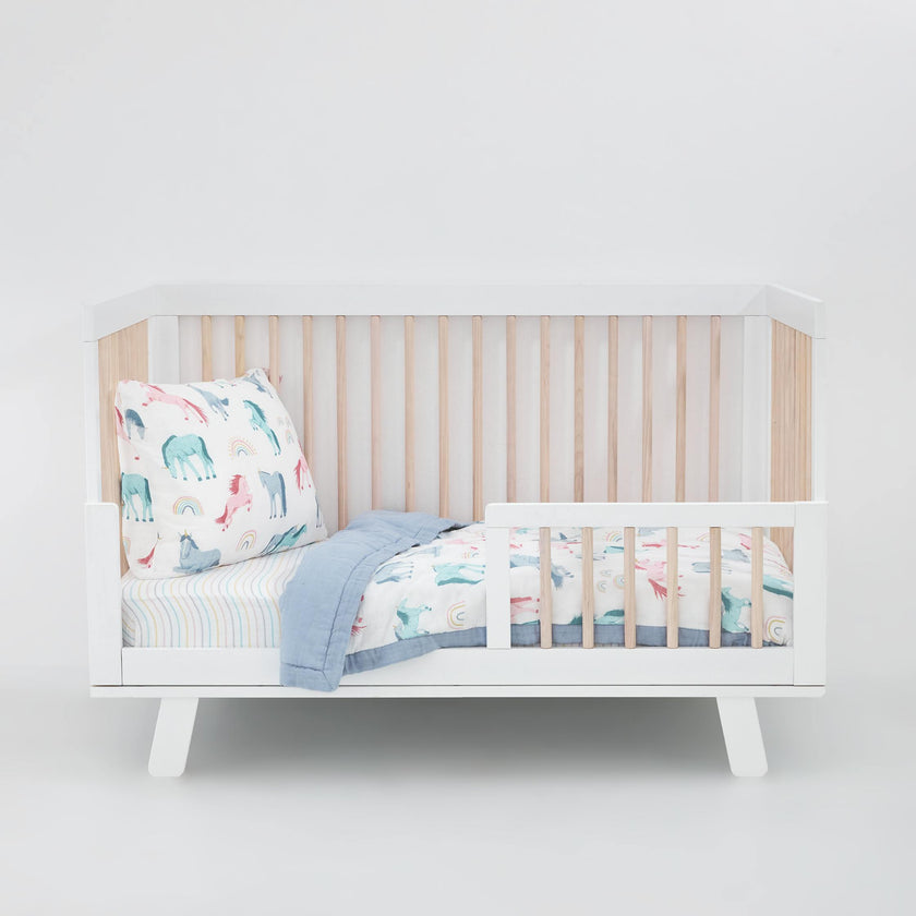Cotton Muslin Toddler Comforter - Unicorns