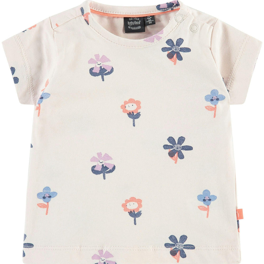 Short Sleeve T-Shirt with Flowers