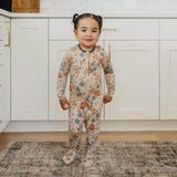 Zip-Up Footie Pajama - Eden