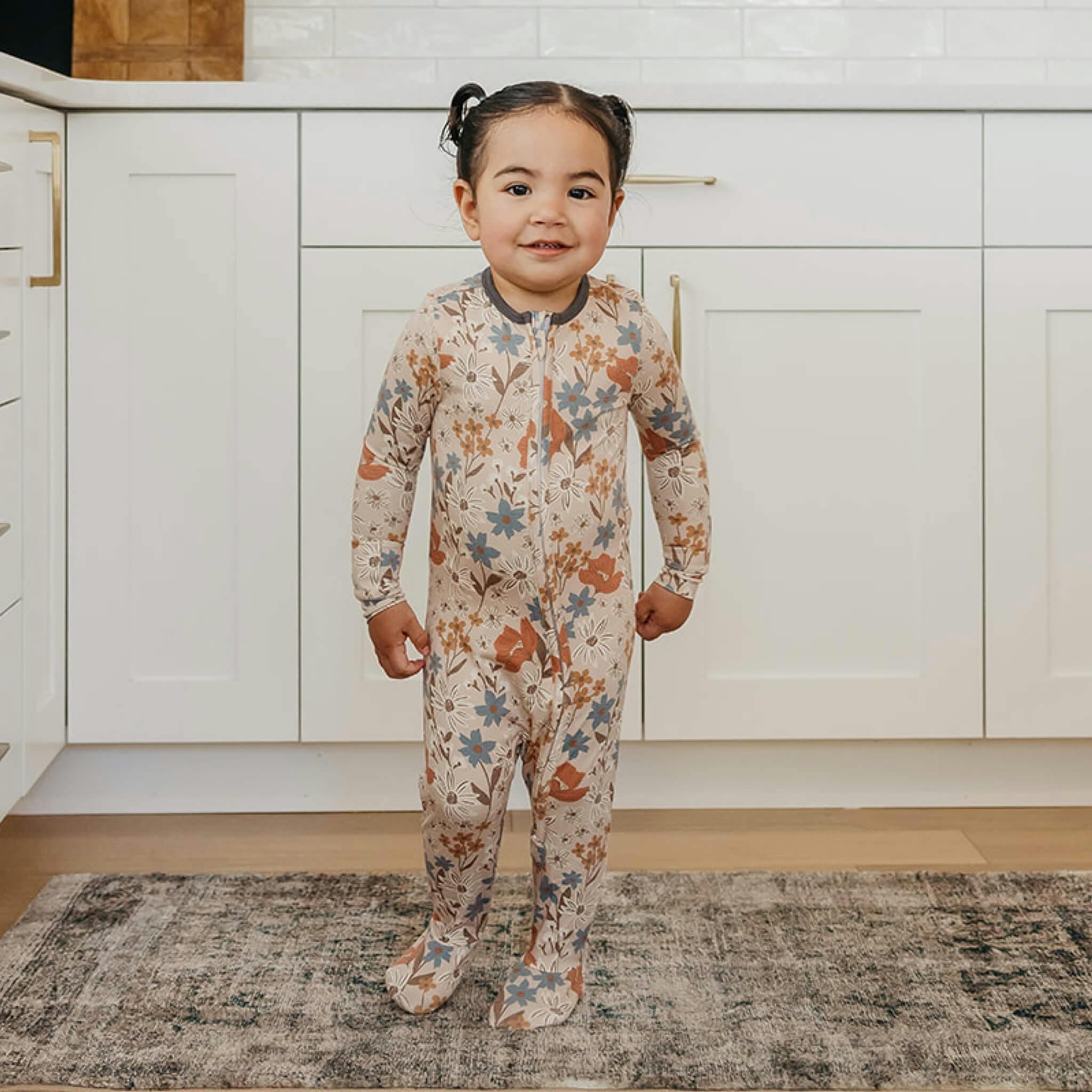 Zip-Up Footie Pajama - Eden
