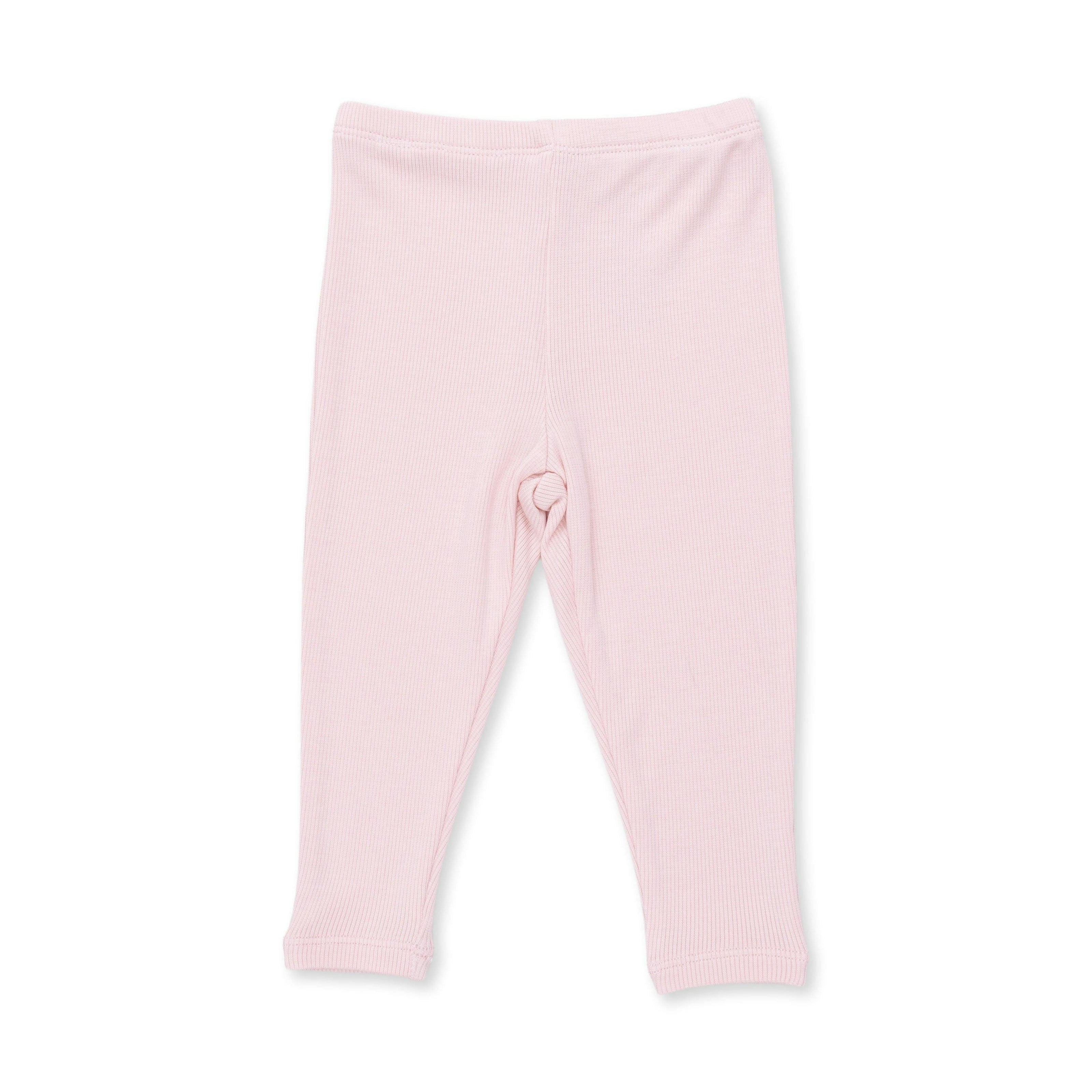 Solid Veiled Pink Rib - Legging