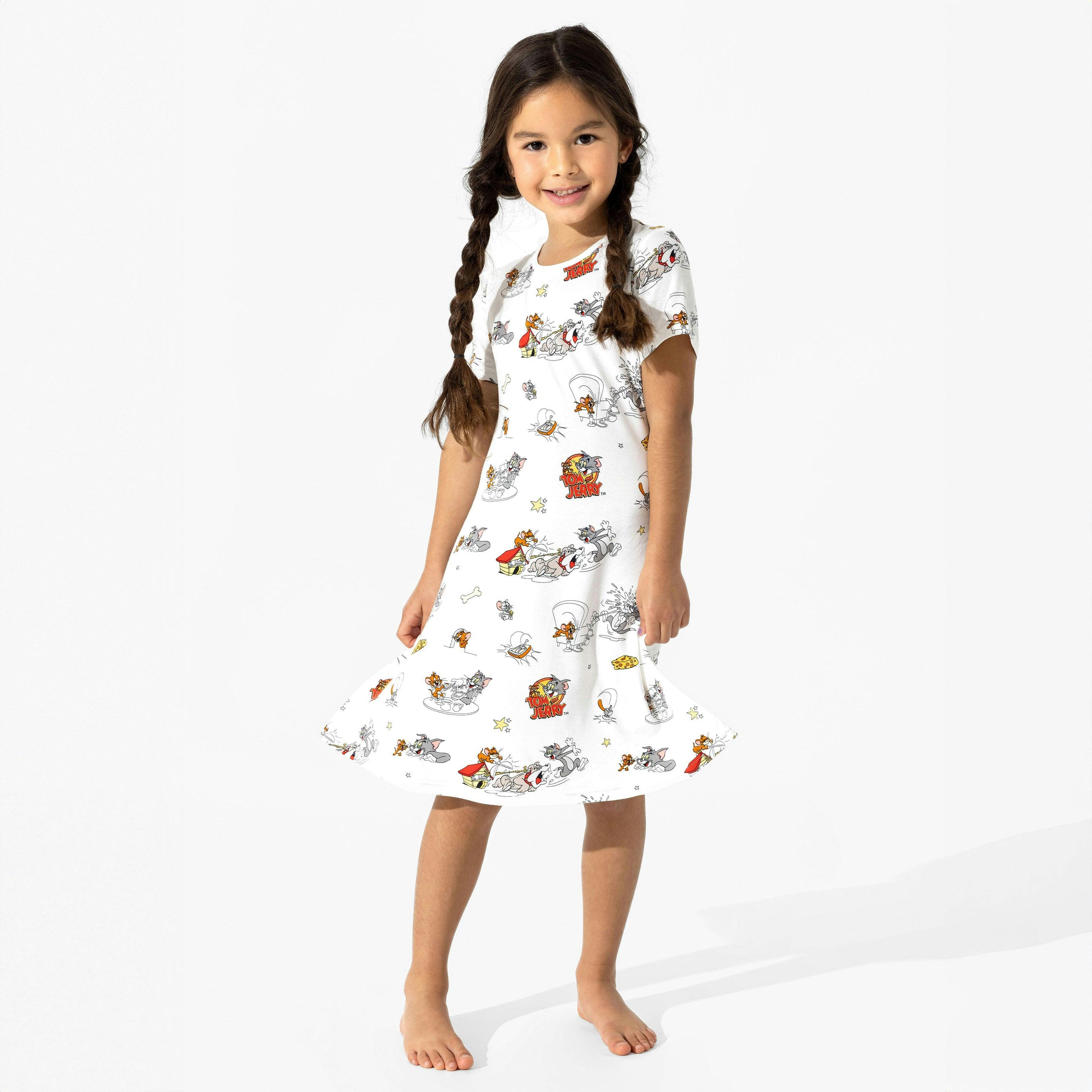 Tom & Jerry: Classic Bamboo Girls' Short Sleeve Dress