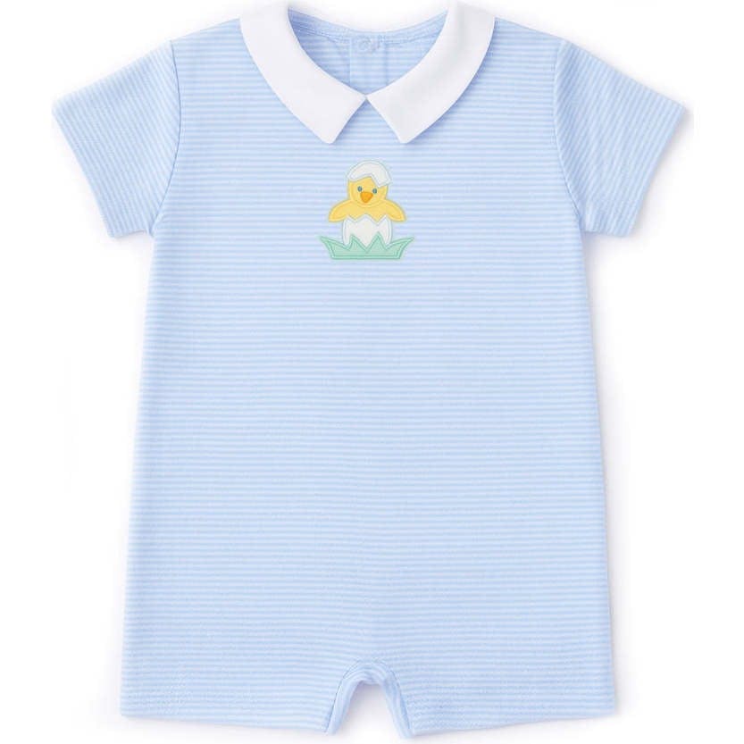 Stripe Knit Shortall With Chick