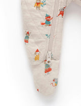 Quilted Growsuit Gnome Print