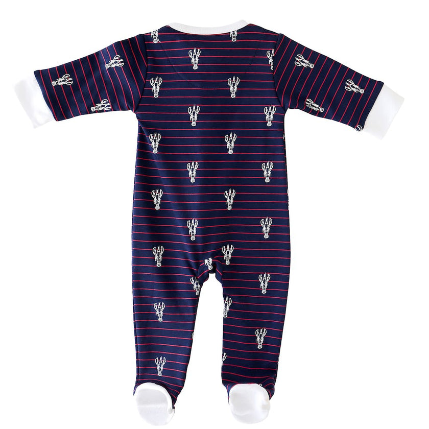 Lobster Stripe Footie