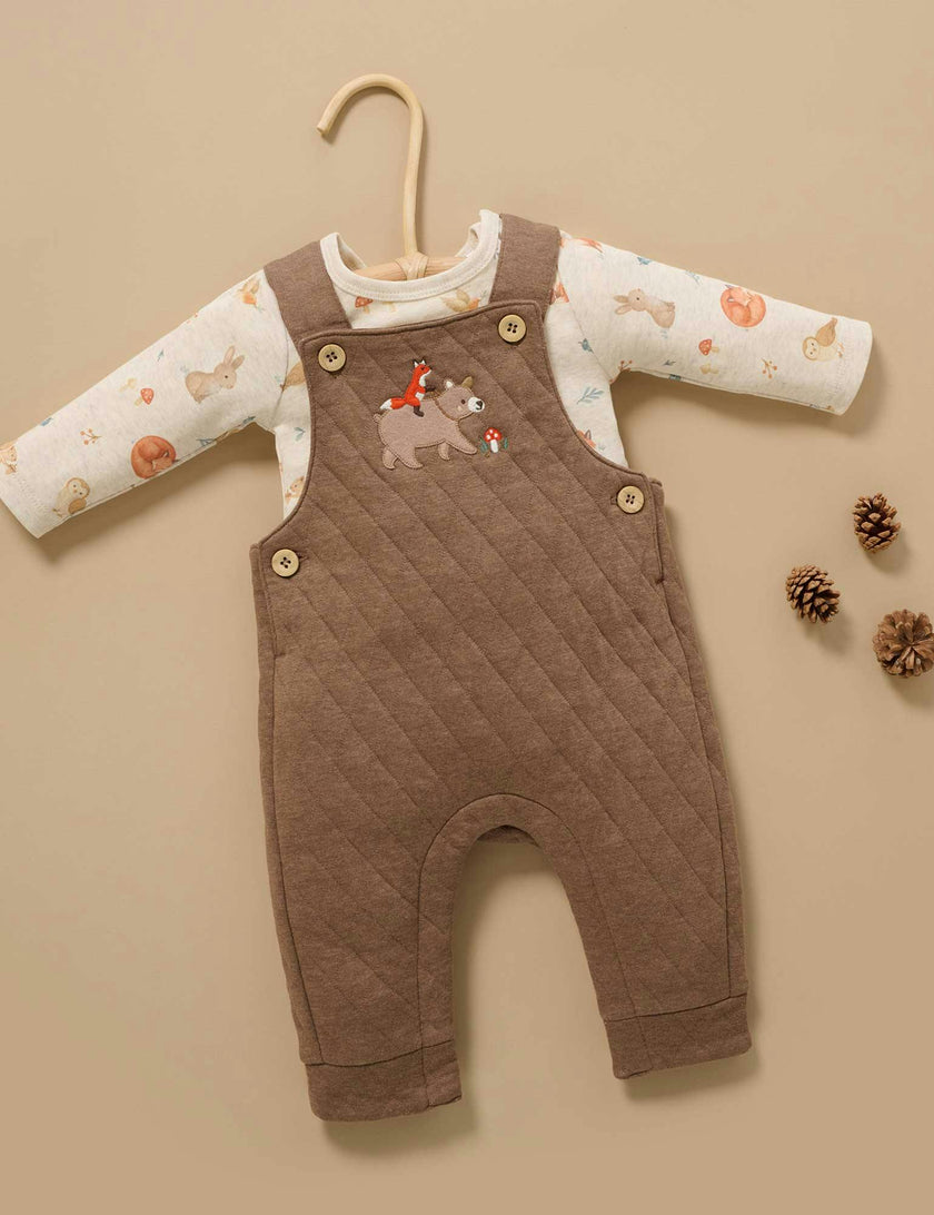 Quilted Overall Oak Melange