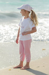 Pink Sailboat Bow Baseball Hat (Baby/Toddler, Youth)