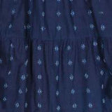 Giselle Women's Maxi Dress Navy Turquoise Ikat, Blue