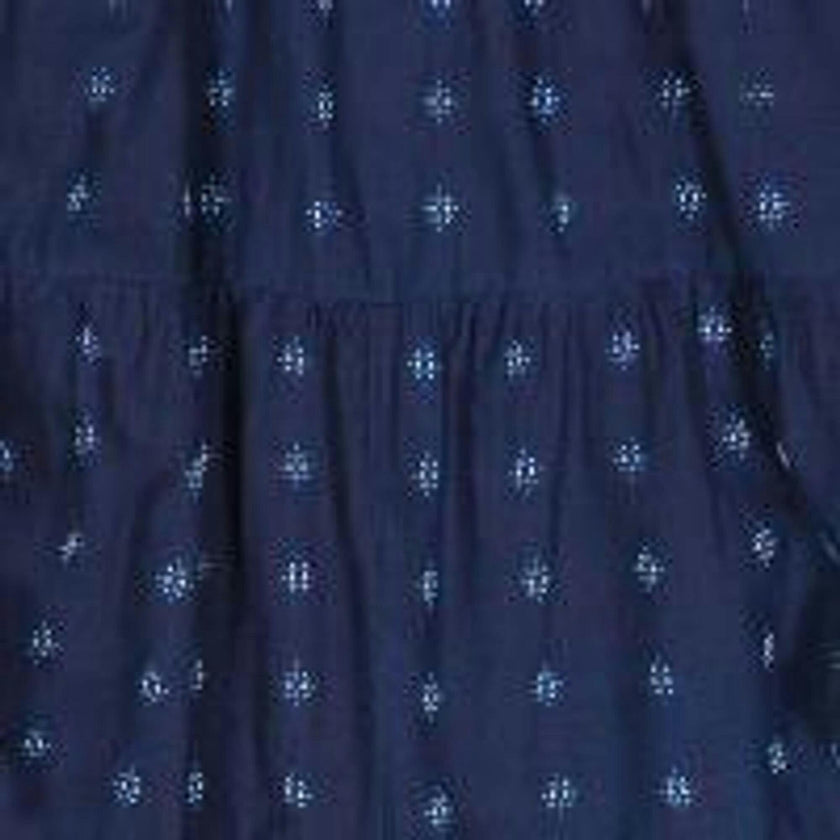 Giselle Women's Maxi Dress Navy Turquoise Ikat, Blue