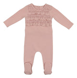 Ruffle Ruched Footie