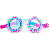 Blossom Blue Flower Youth Swim Goggle