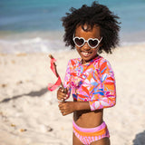 UPF50+ Sustainable Crop Long Sleeve Rashguard Set
