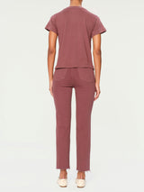 Mara Straight Mid Rise Instasculpt™ Ankle Jeans | Dried Rose