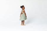 Girls Quilted Poplin Pinafore Dress