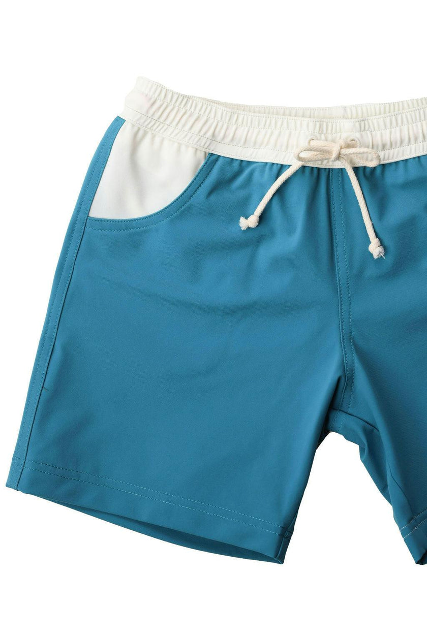 William Swim Shorts Sky Blue And Ivory