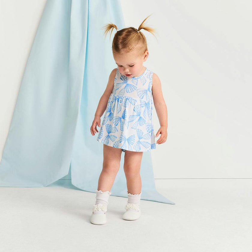 Edda Bow Back Bodysuit Dress