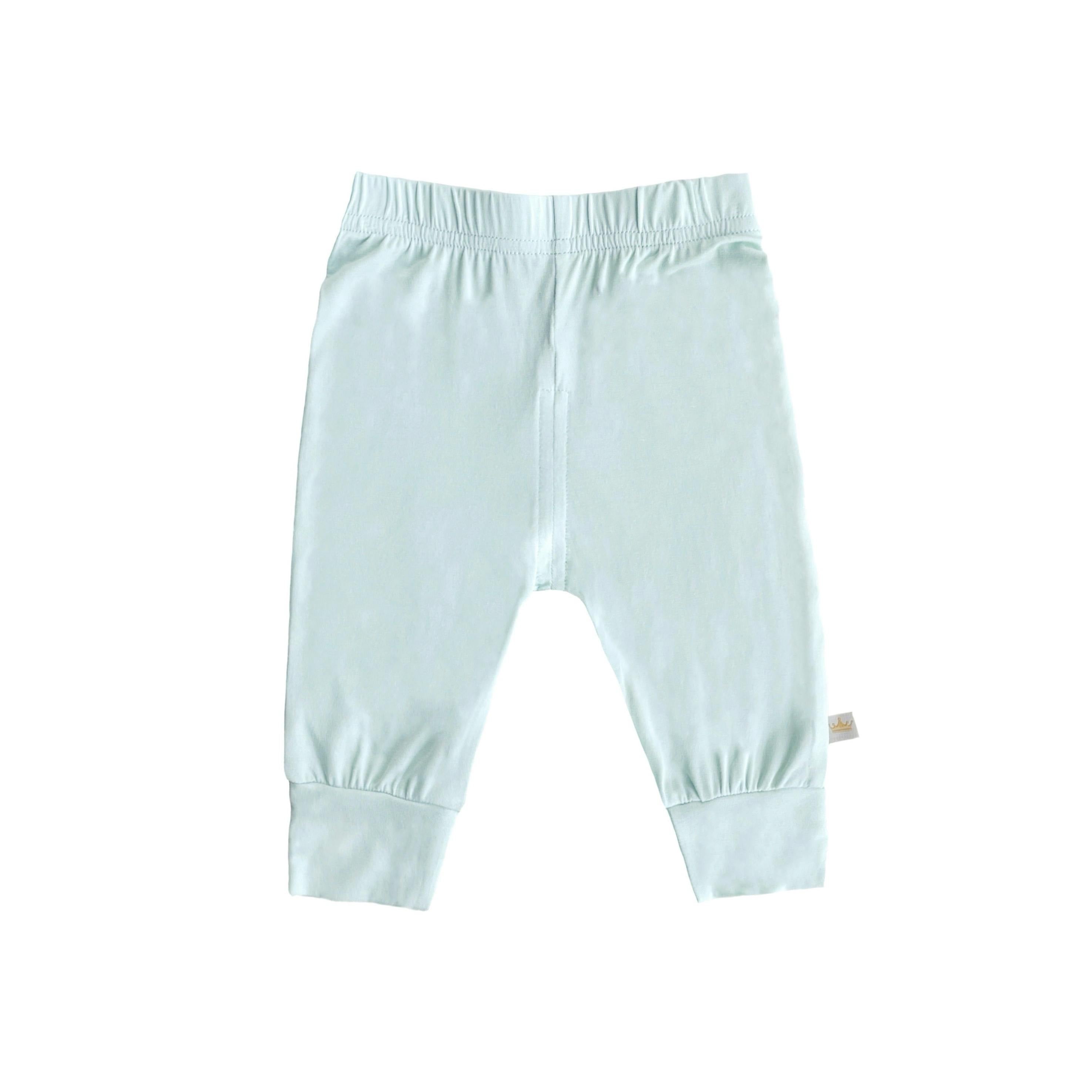 Solid Bamboo Baby Jogger Pants, Mint