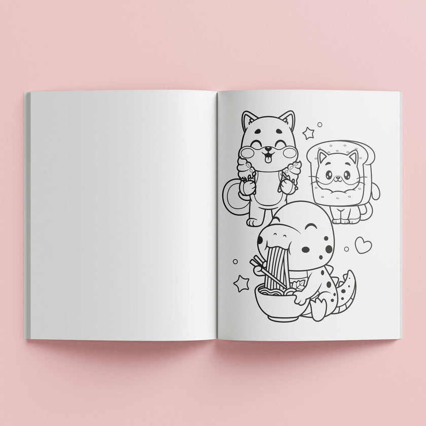 Kaleidoscope: Super Cute Sticker Coloring Book