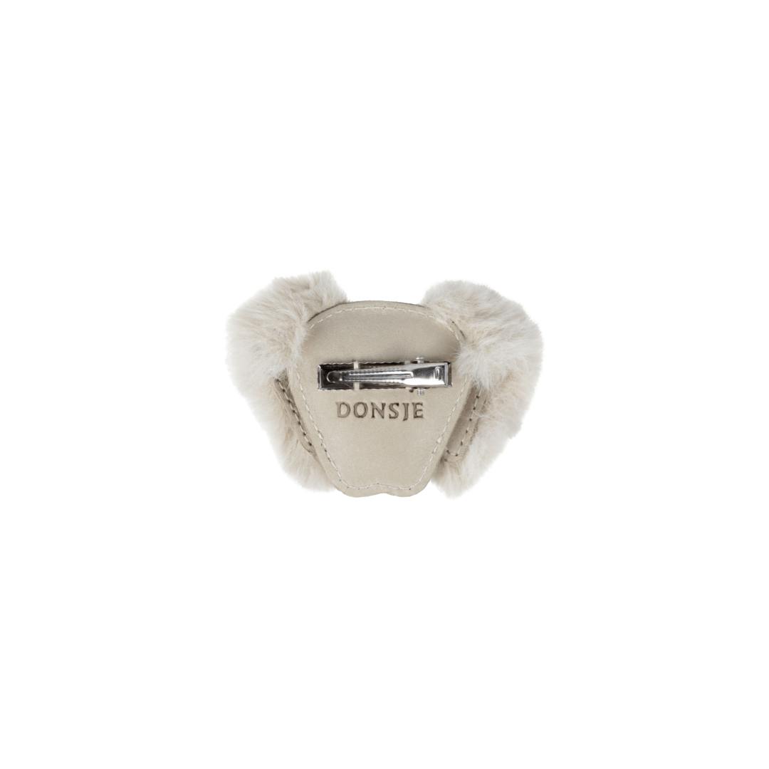 Josy Exclusive Hairclip | Golden Retriever | Ivory Classic Leather