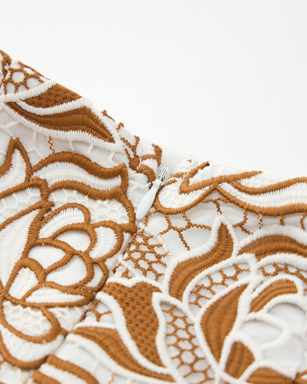 Kimberly Embroidered Mini Skirt