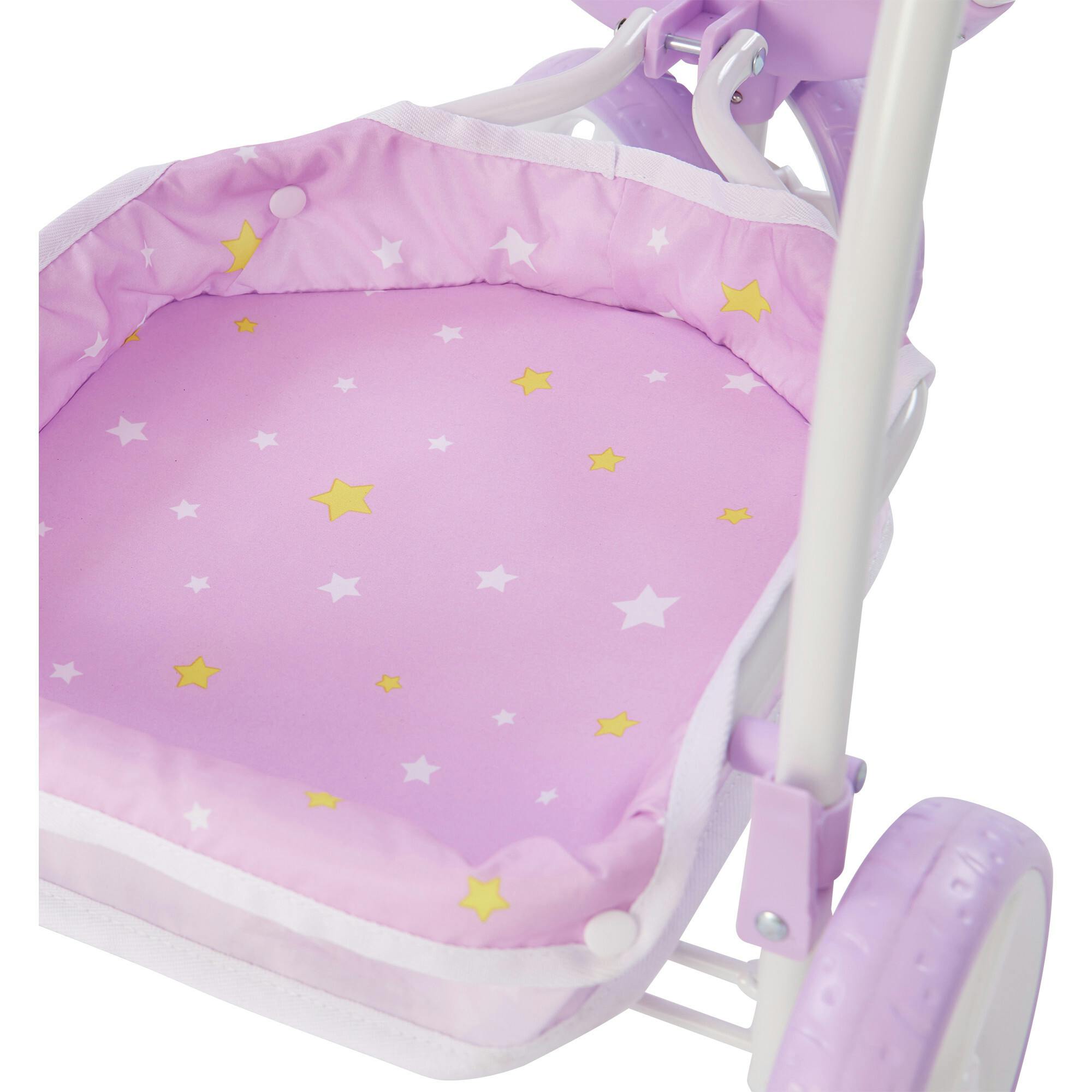 Twinkle Stars Princess 2-In-1 Baby Doll Stroller