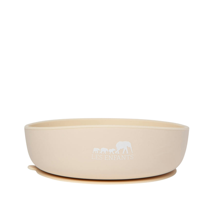 Silicone Baby Plate Bowl - Sand