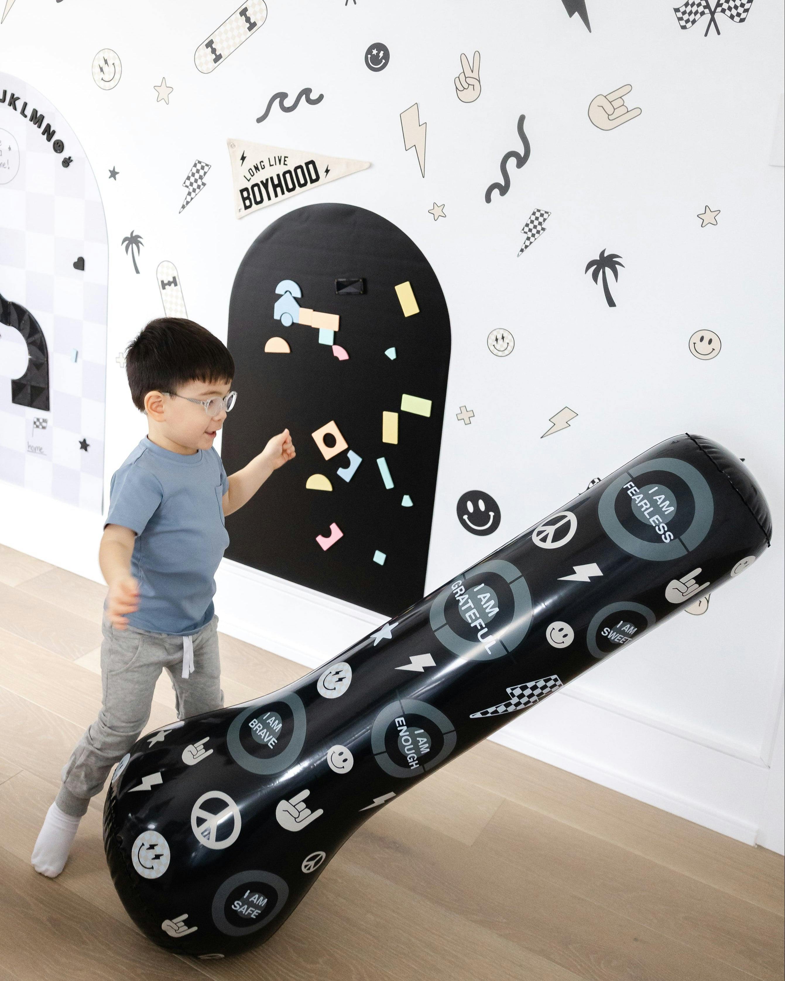 Magic Puncher - Inflatable Punching Bag for Kids with Positive Affirmations