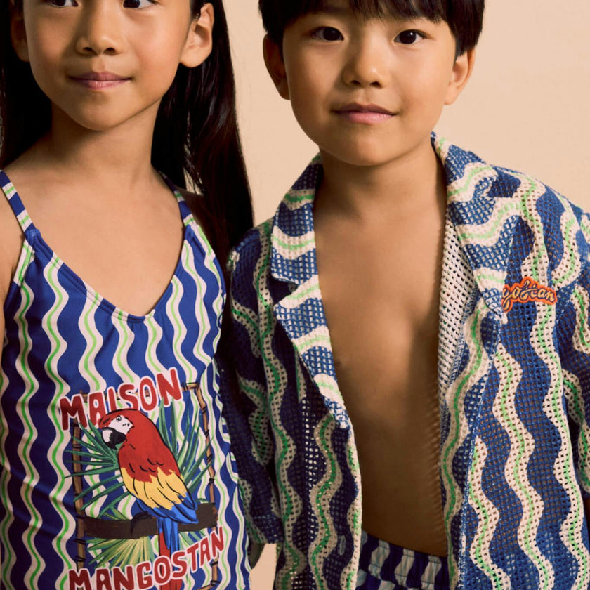 LOROS WAVY SWIMSHORTS BLUE
