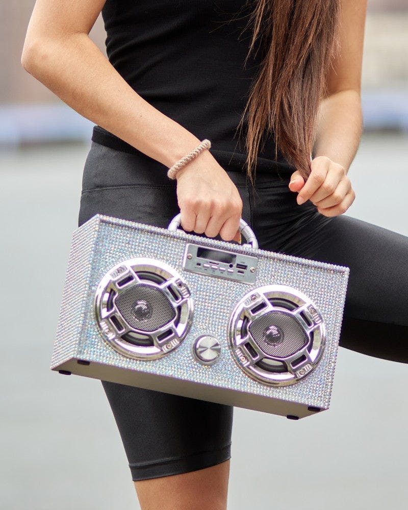 Iridescent Bling Boombox