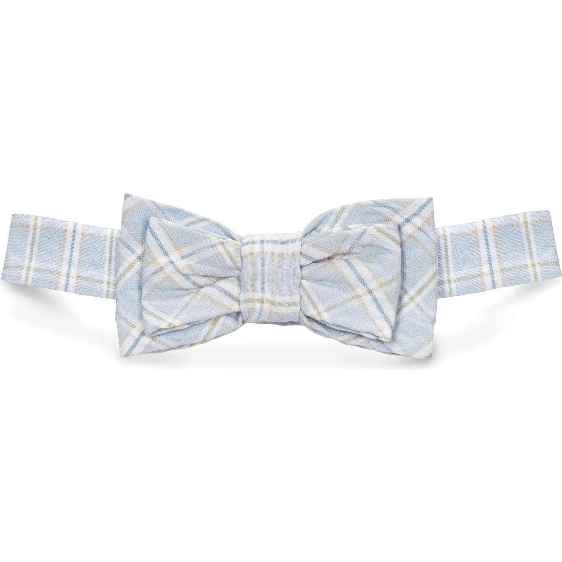 Classic Seersucker Bow Tie, Blue