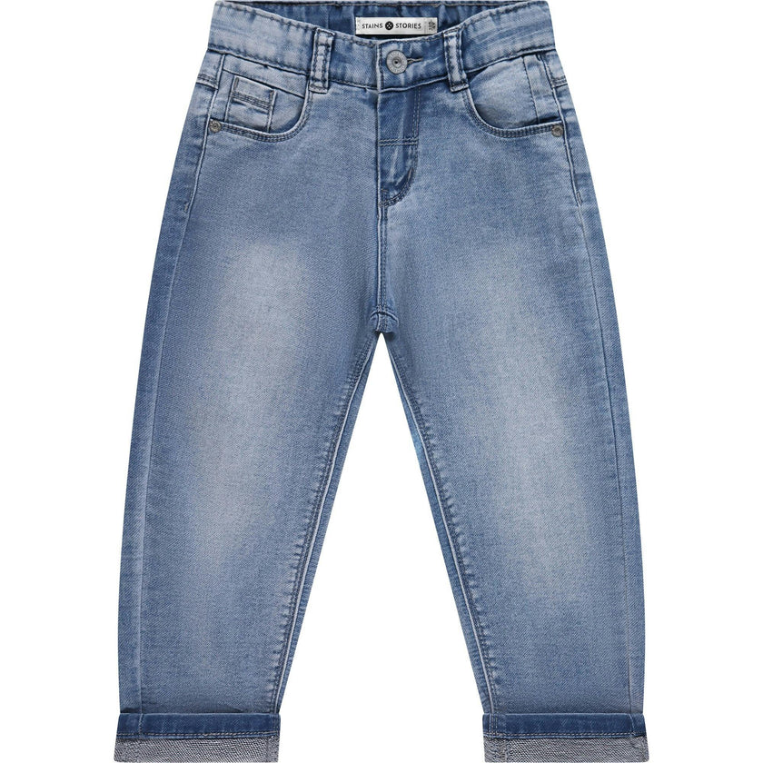 Wide Leg Jogger Denim