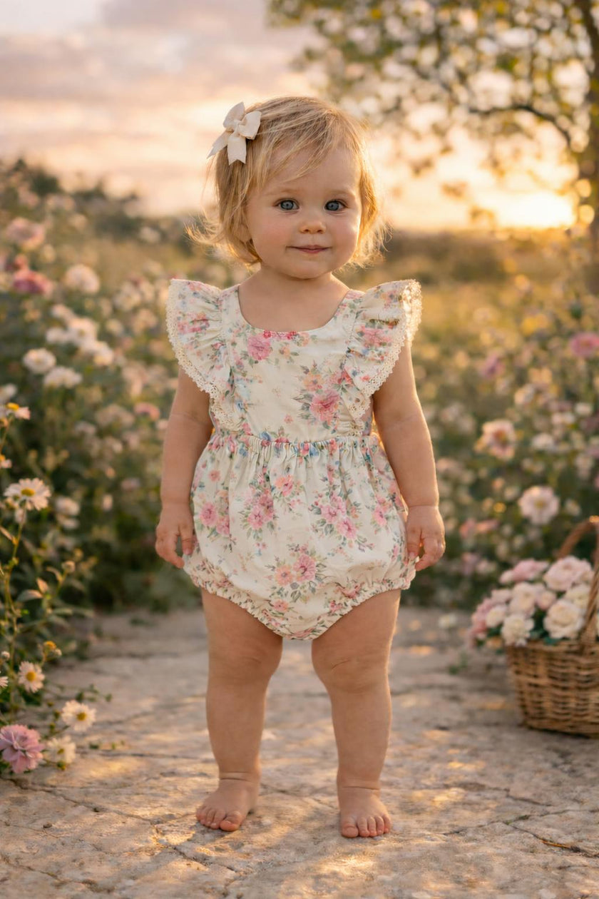 Cottage Rose Romper