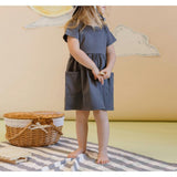 Playground Empire Waist 2-Pocket Dress, Blue